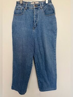 Vintage 80s 90s “Lantana” Relaxed Boyfriend Jeans Elastic Waist 28”